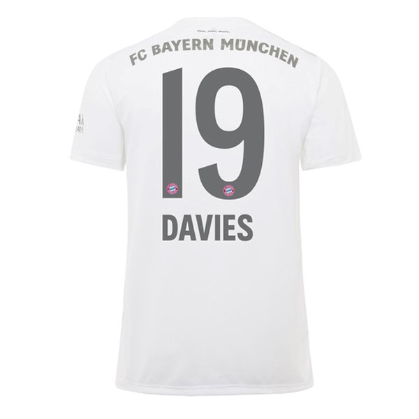 Maillot Football Bayern Munich NO.19 Davies Exterieur 2019-20 Blanc